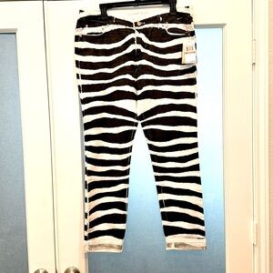 MK Jeans: New w/tags, animal print (zebra).Size 12, stretch skinny lightweight.